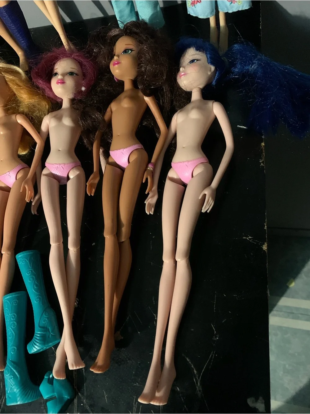 Winx Club Nude Doll Lot Of 8 Tecna, Flora, Bloom, Sky, Aisha, Stella, Musa